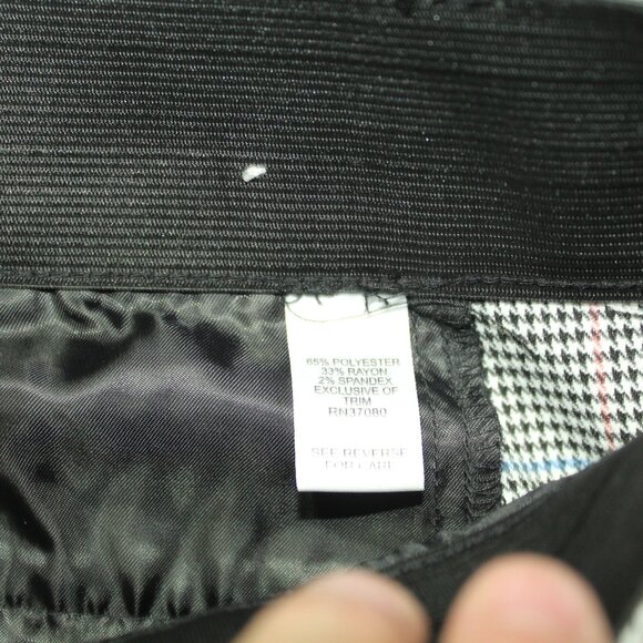 C est 1946 Women's 6 Mid Rise Plaid Straight Leg Pants - Picture 5 of 7